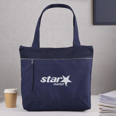 RPET Mesh Zippered Tote Bag